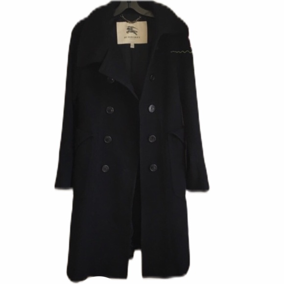 Burberry Jackets & Blazers - Authentic Burberry black wool coat sz 6
